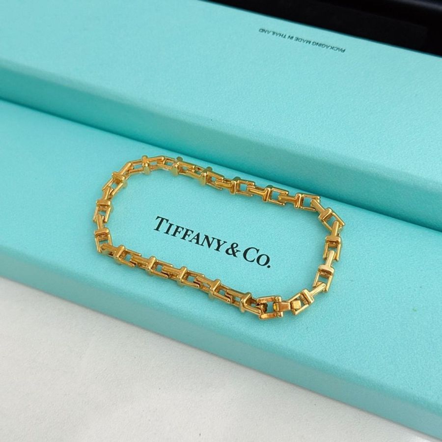 Tiffany T系列 T型鏤空鏈節手鍊 總長17cm-3