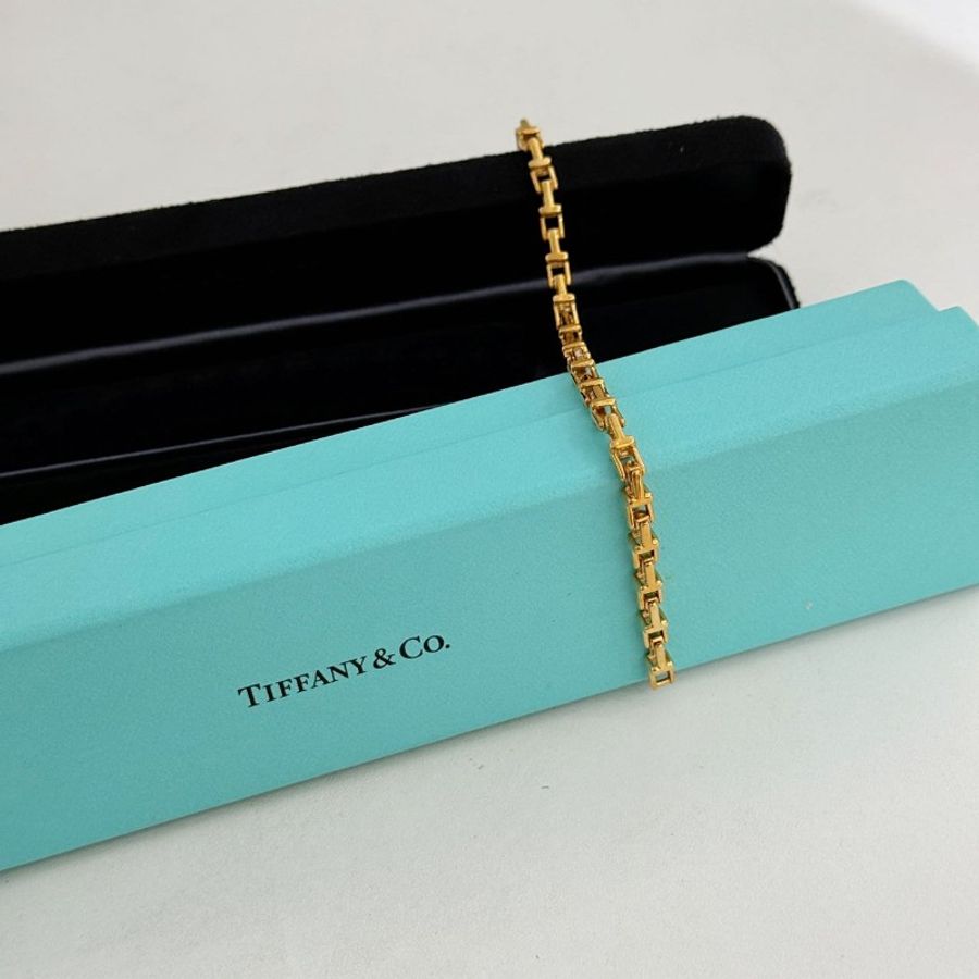 Tiffany T系列 T型鏤空鏈節手鍊 總長17cm-4