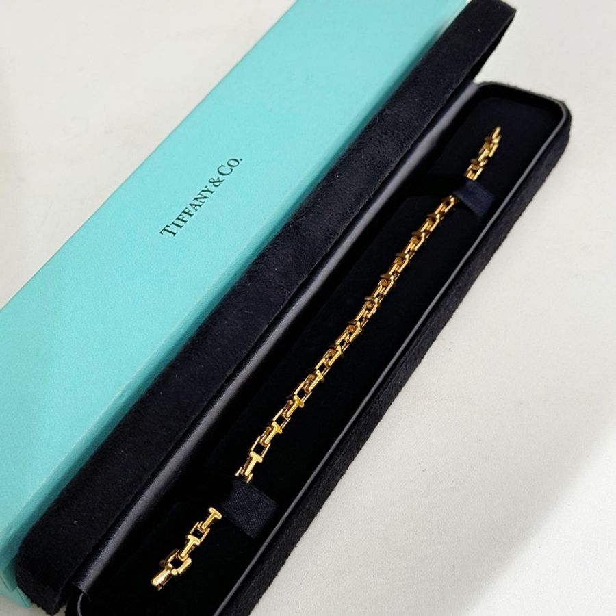 Tiffany T系列 T型鏤空鏈節手鍊 總長17cm-5