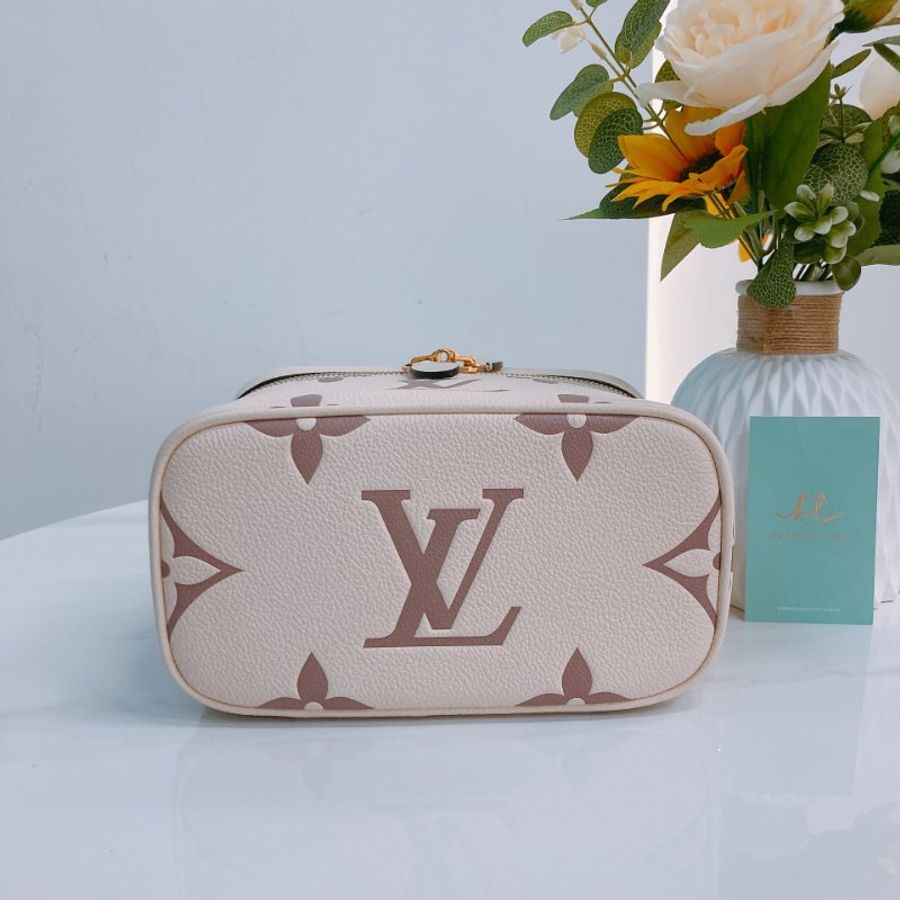 MS0769	Louis Vuitton 路易威登小號化妝盒子肩帶包包 Vanity PM 19cm Monogram Empreinte Creme-4