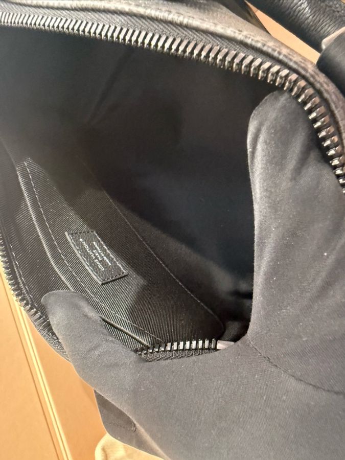 極新LV黑灰棋盤格Keepall Bandoulière 25波士頓手提斜背包M14919-7