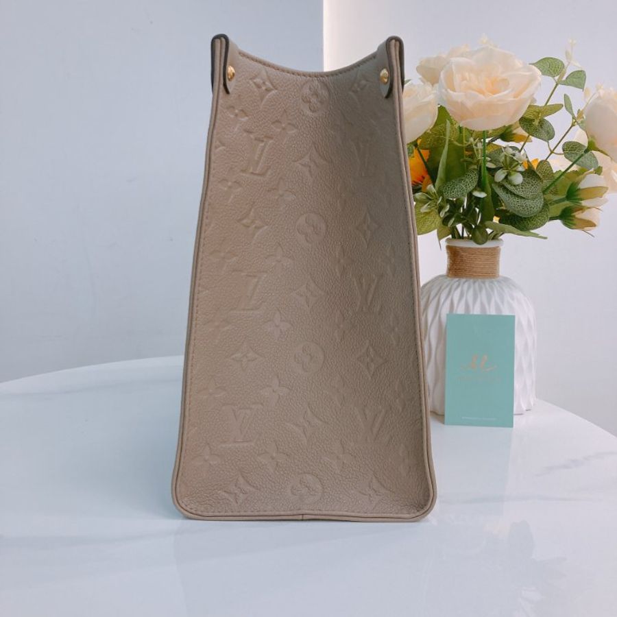 MS0770	Louis Vuitton 路易威登中號大經典花紋單肩包包 Onthego MM Tote Bag 32cm Monogram Empreinte Tourterelle / Smoke-3