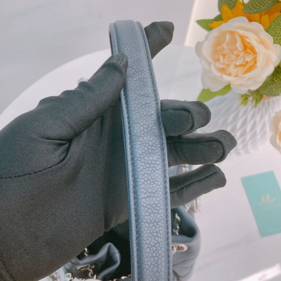 MS0771	Chanel 香奈兒經典菱格水桶包包 Bucket Drawstring Chain Shoulder Handbag Grained Calfskin Dark Grey-10