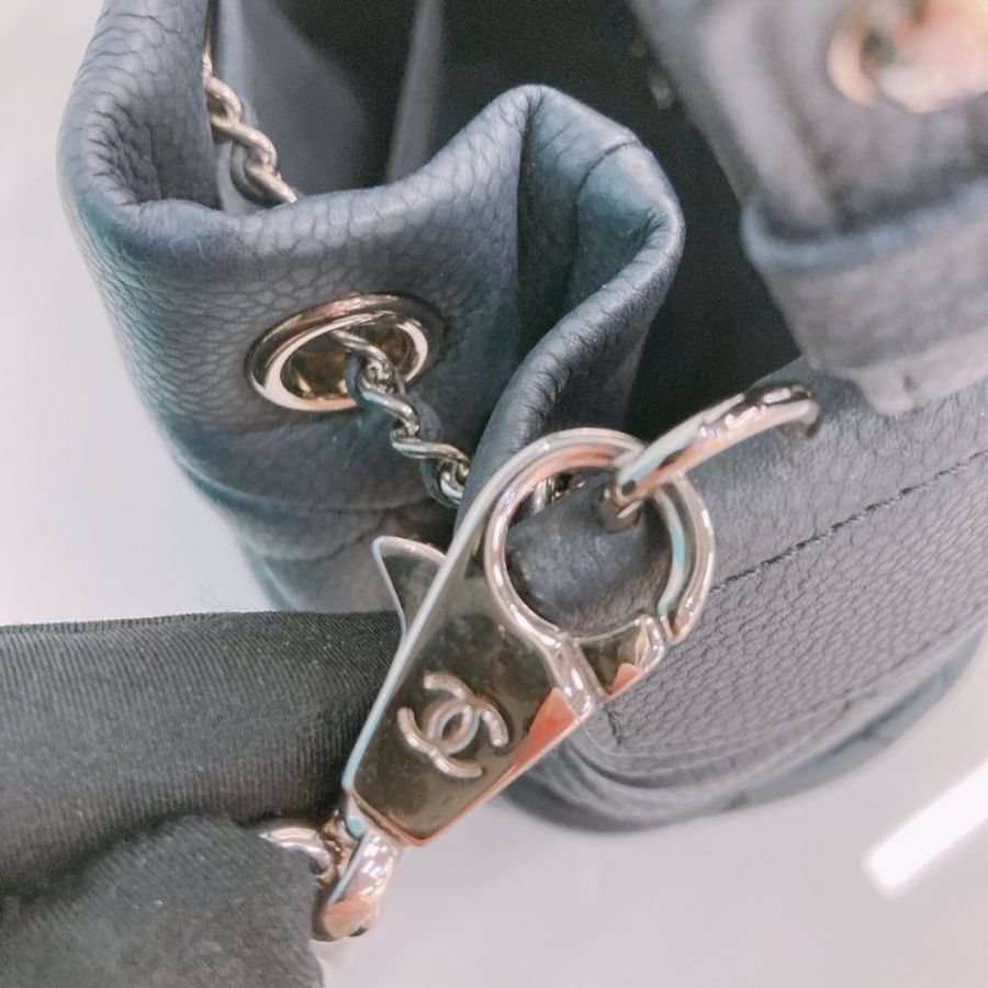 MS0771	Chanel 香奈兒經典菱格水桶包包 Bucket Drawstring Chain Shoulder Handbag Grained Calfskin Dark Grey-26