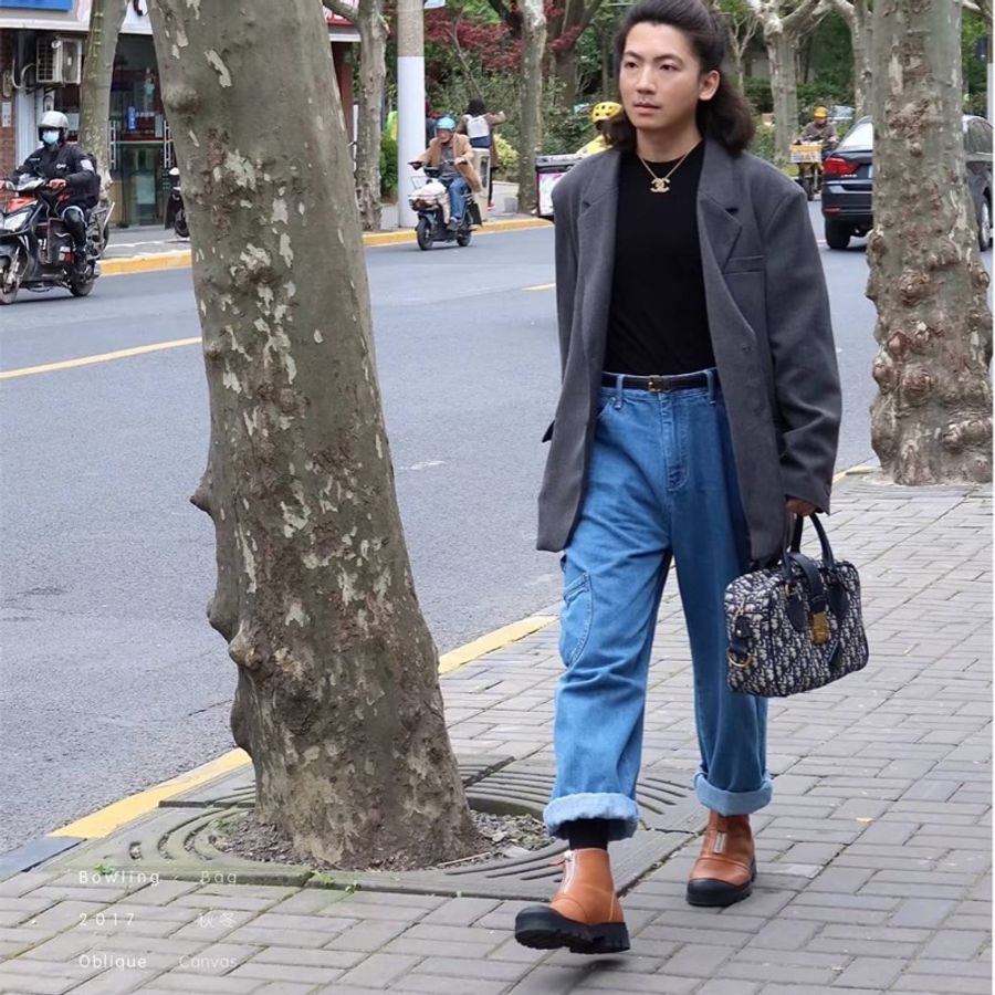 《仙闆名牌精品》Dior 迪奥 老花 bowling bag Oblique 波士頓 保齡包 手提包 斜背包 側背包-2