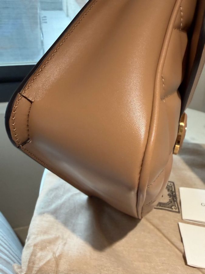 🤎 Gucci Blondie Medium Shoulder Bag｜奶茶色｜近全新｜附件完整-13