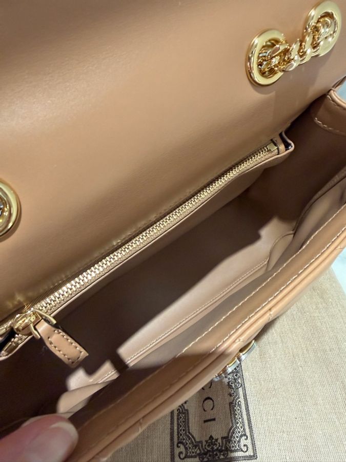 🤎 Gucci Blondie Medium Shoulder Bag｜奶茶色｜近全新｜附件完整-17