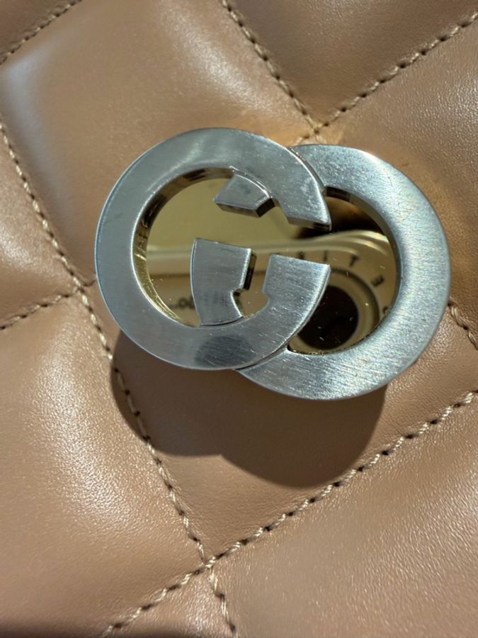 🤎 Gucci Blondie Medium Shoulder Bag｜奶茶色｜近全新｜附件完整-20