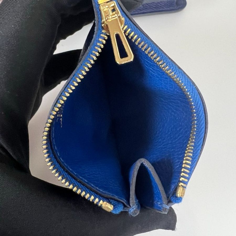 HERMES U刻 海軍藍ROULIS SLIM短夾-10