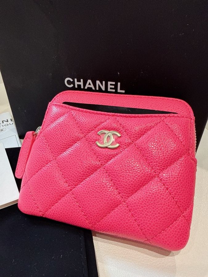CHANEL✨AP2061穿皮鏈19吐司零錢包錢包 台灣購證-1
