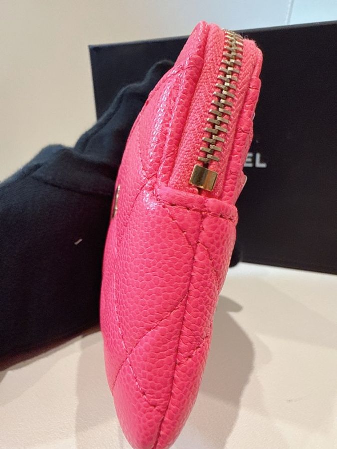 CHANEL✨AP2061穿皮鏈19吐司零錢包錢包 台灣購證-3