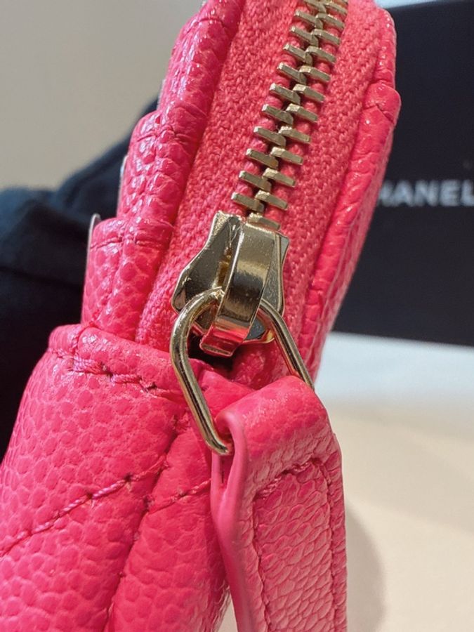 CHANEL✨AP2061穿皮鏈19吐司零錢包錢包 台灣購證-7