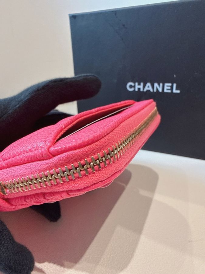 CHANEL✨AP2061穿皮鏈19吐司零錢包錢包 台灣購證-11