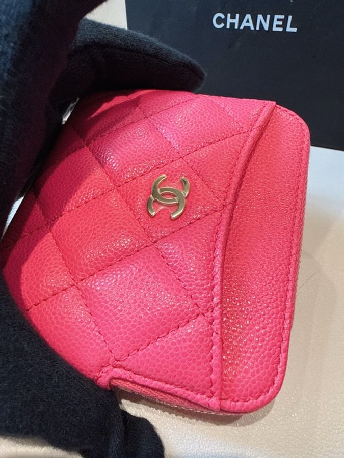 CHANEL✨AP2061穿皮鏈19吐司零錢包錢包 台灣購證-15
