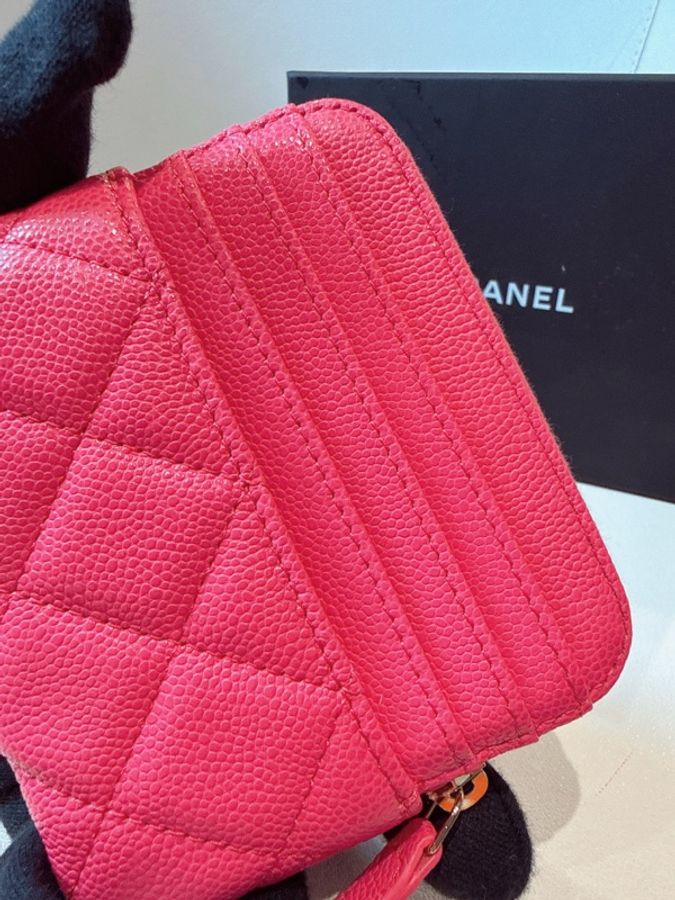 CHANEL✨AP2061穿皮鏈19吐司零錢包錢包 台灣購證-16