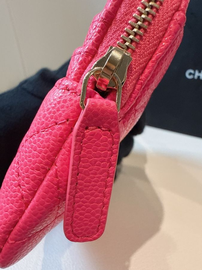 CHANEL✨AP2061穿皮鏈19吐司零錢包錢包 台灣購證-17