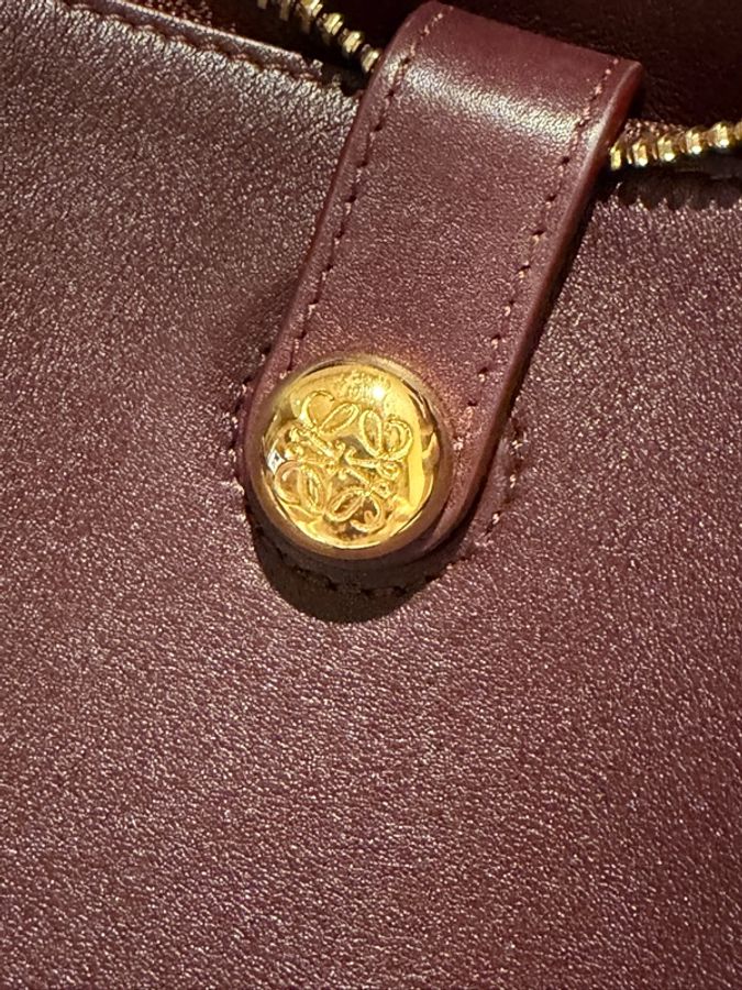 🤎 LOEWE Paseo Satchel Medium 酒紅色｜近全新｜全套附件-19