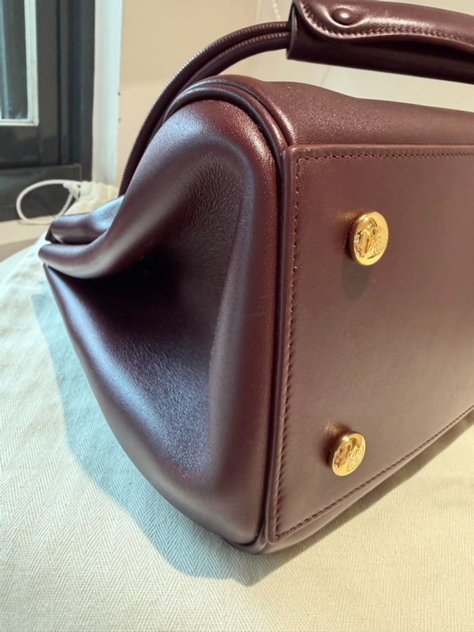 🤎 LOEWE Paseo Satchel Medium 酒紅色｜近全新｜全套附件-21