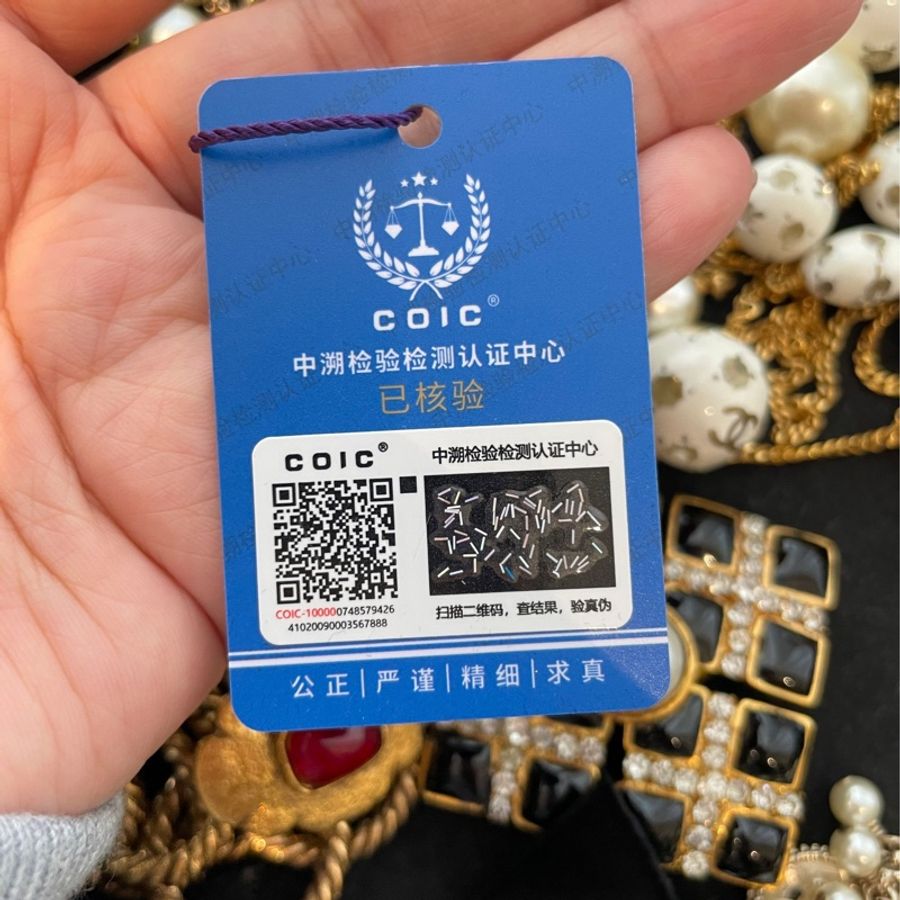 Chanel 11年黑白珍珠珐琅coco小姐人像三层长项链毛衣链-19
