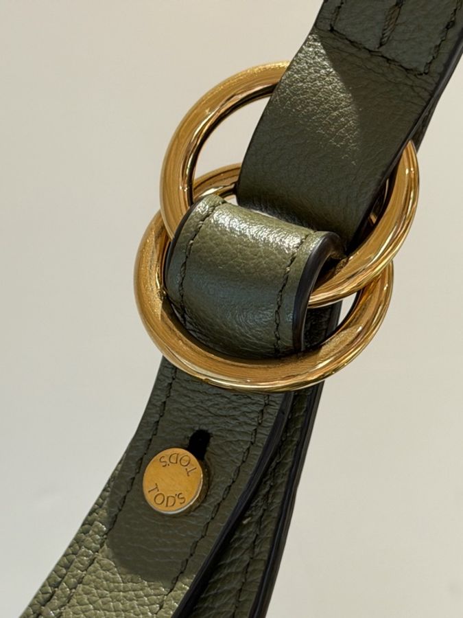 Tod’s T Timeless 真皮肩背包｜鼠尾草綠｜近全新｜附件齊全  💚 出售 Tod’s T Timeless 真皮肩背包-7