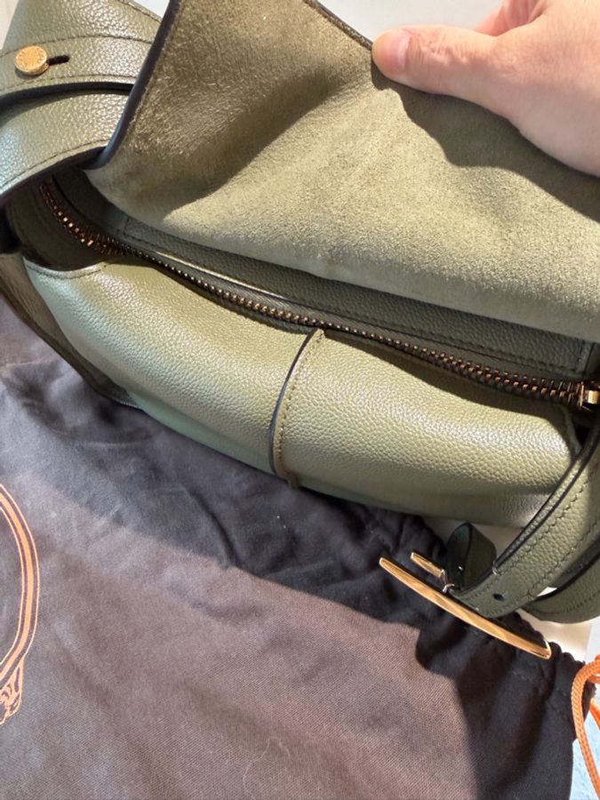 Tod’s T Timeless 真皮肩背包｜鼠尾草綠｜近全新｜附件齊全  💚 出售 Tod’s T Timeless 真皮肩背包-19