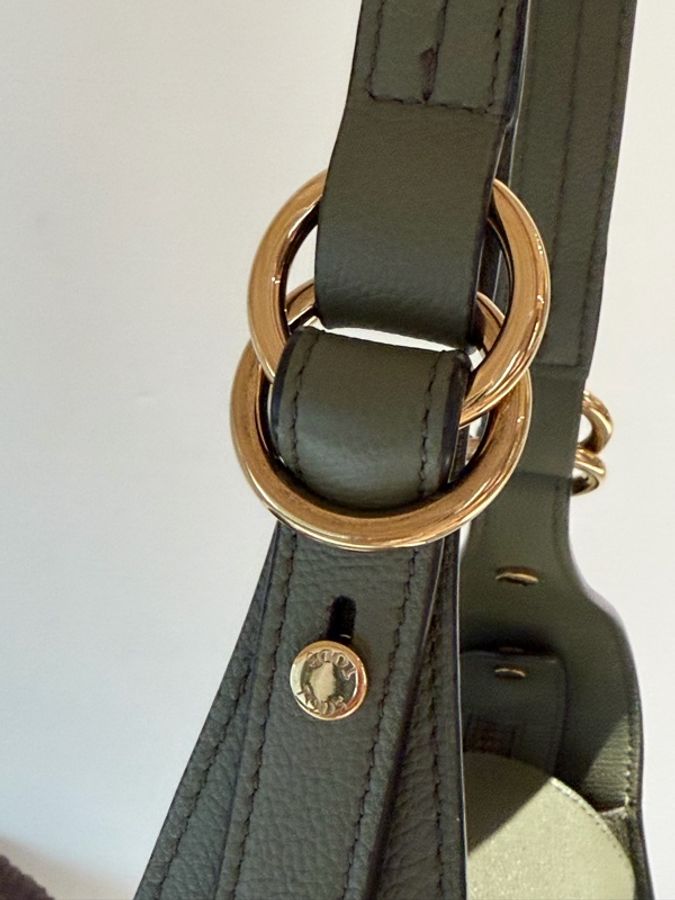 Tod’s T Timeless 真皮肩背包｜鼠尾草綠｜近全新｜附件齊全  💚 出售 Tod’s T Timeless 真皮肩背包-21