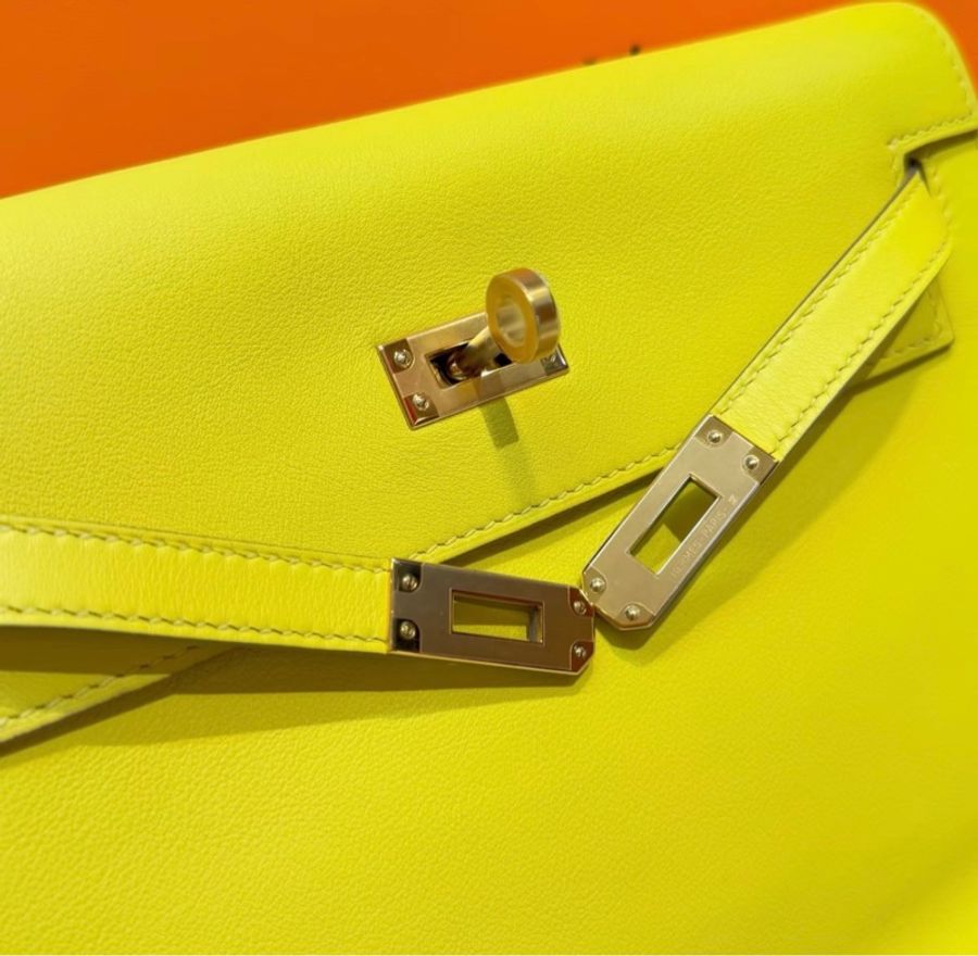 Hermes Kelly danse 9R檸檬黃金扣 Y刻-1