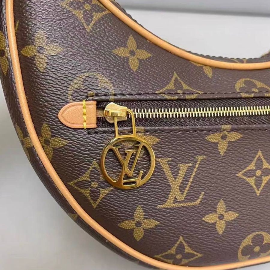 🌷芯片款！Louis Vuitton LV loop 老花腋下包 月亮包 豌豆包-2