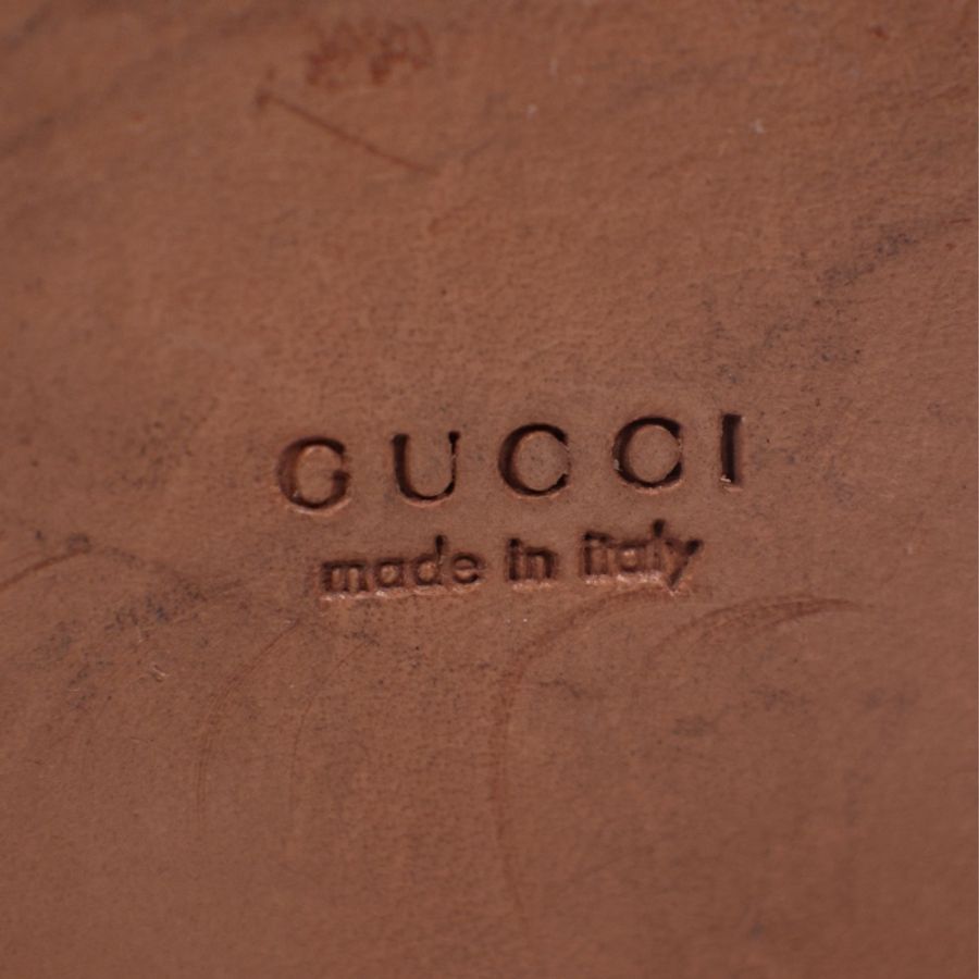 Gucci 红色帆布老花乐福鞋-35