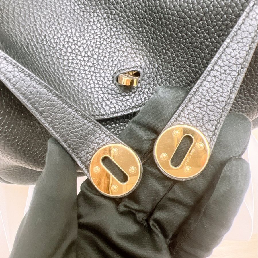 Hermes lindy 26 黑色金釦 Z刻-11