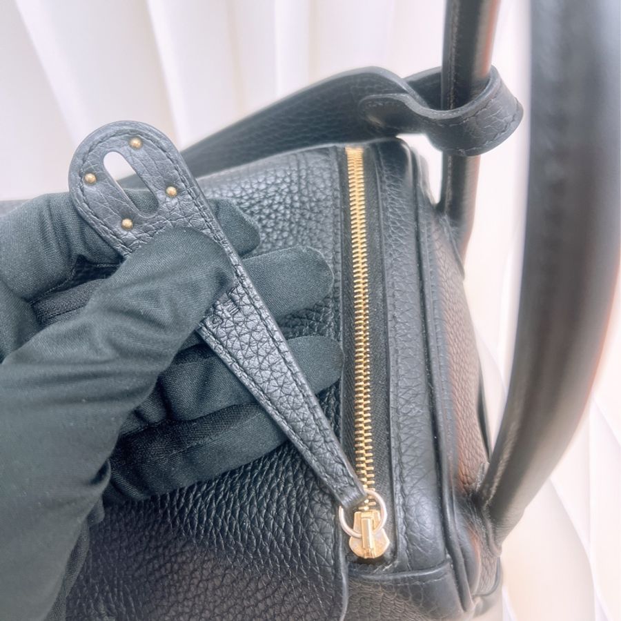 Hermes lindy 26 黑色金釦 Z刻-12