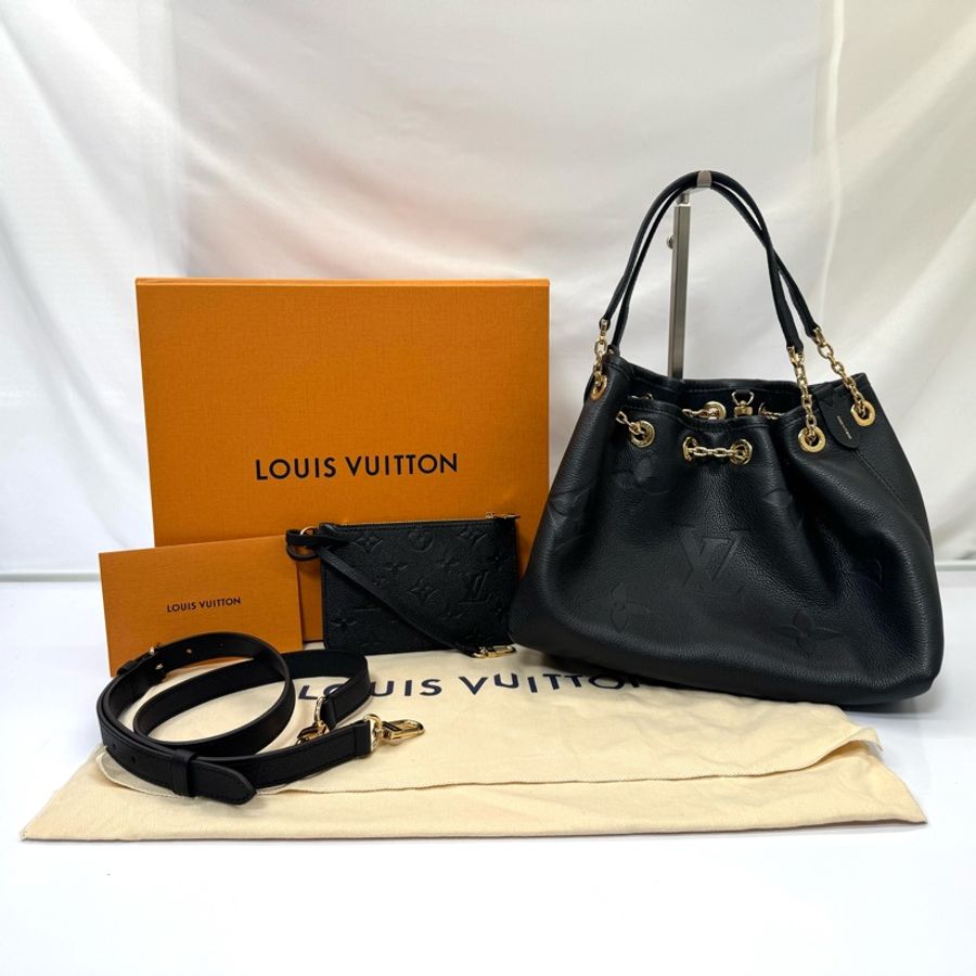 LOUIS VUITTON 路易威登 Empreinte 壓花全牛皮 Bundle 兩用水桶包M47209  RFID晶片款 附原廠小零錢包-0