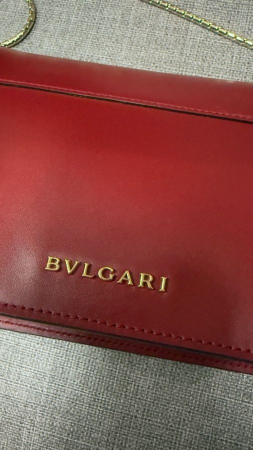 BVLGARI 寶格麗SERPENTI 寶石紅蛇頭WOC（細照細節可私）-10