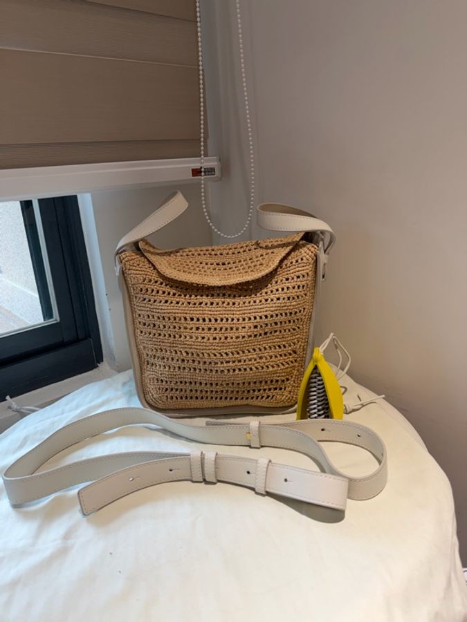 LOEWE Paula’s Ibiza 拉菲草編肩背包  🤍 近全新｜附件完整｜春夏最受歡迎系列-0