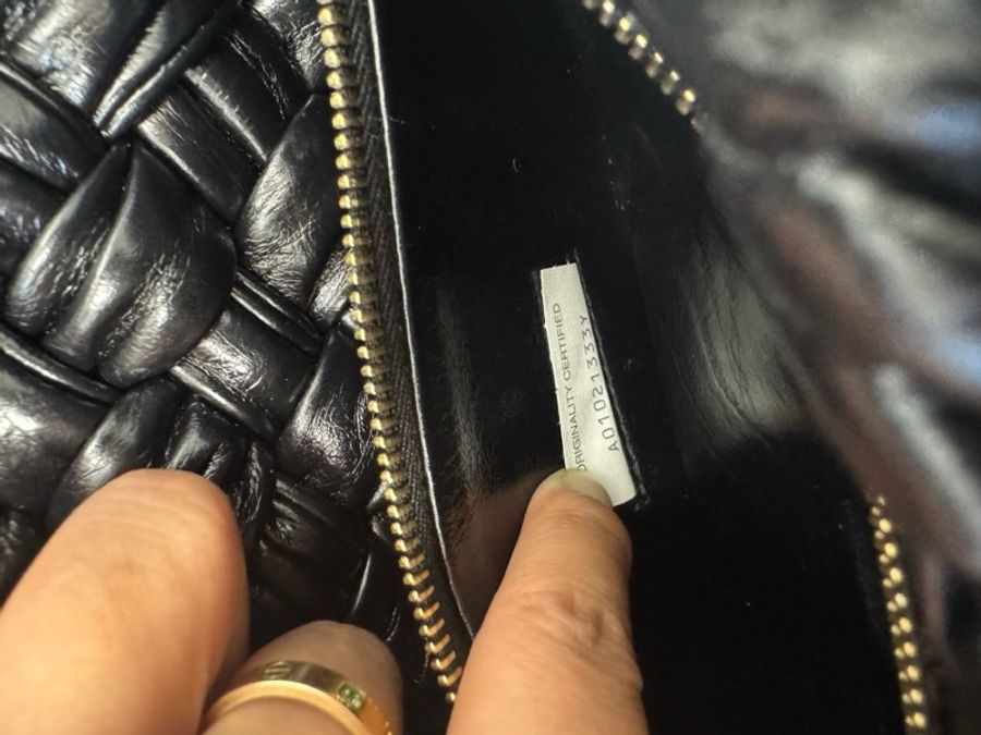 閒置新未使用 Bottega Veneta Kalimero Citta 黑色小號打結包-8