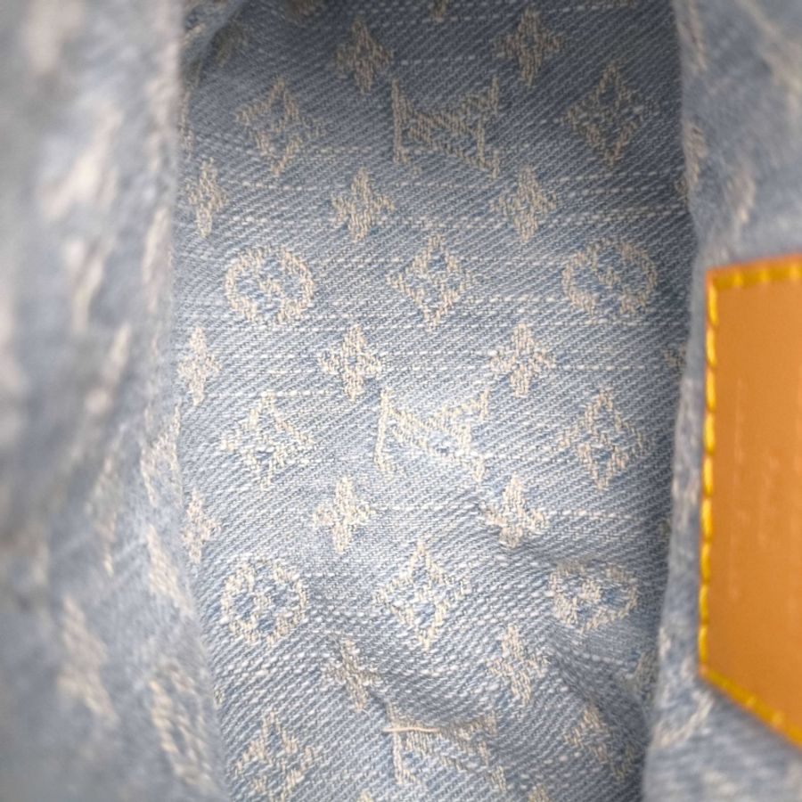 LV Louis Vuitton /路易威登speedy nano單寧牛仔手提包斜挎包-7