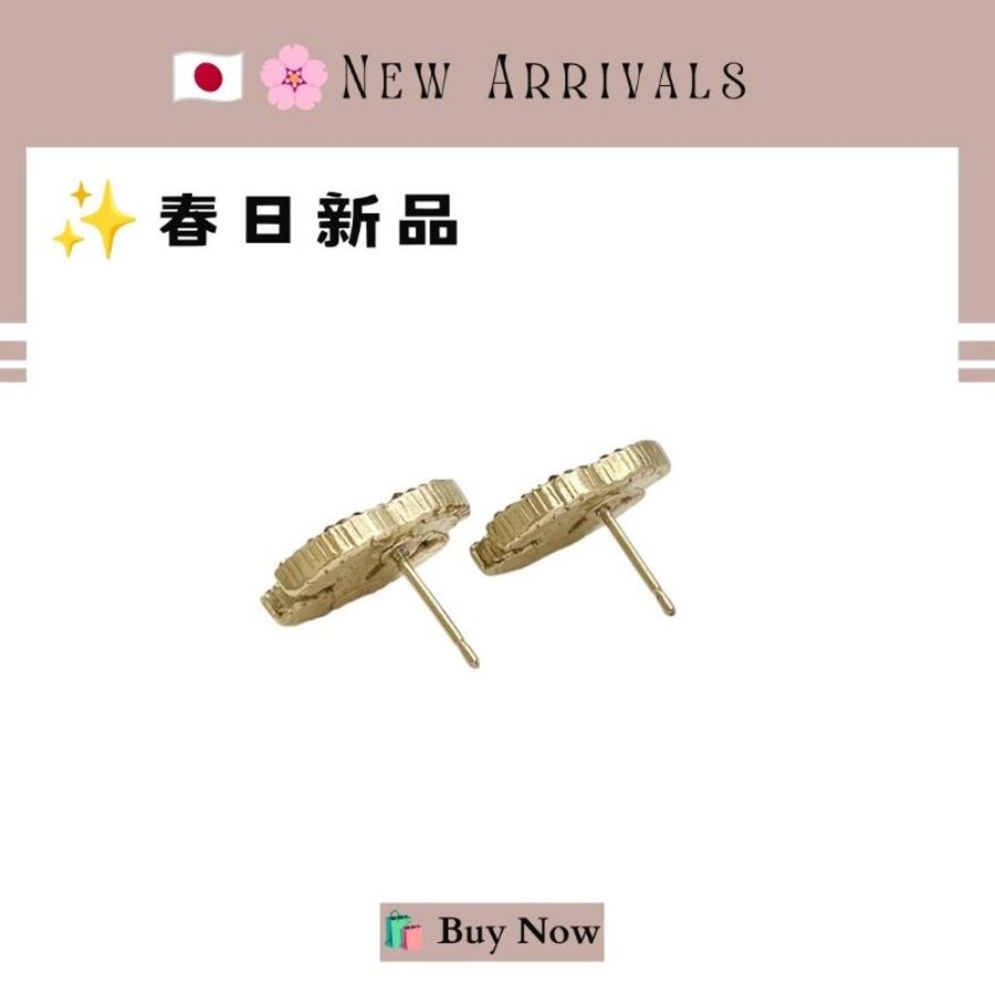 🛍️🎁 26 🔥6月新品【預訂】 💘 香奈兒 Chanel 新款金色水鑽耳環 🔥 香奈兒熱賣款 香奈兒經典款耳環 CHANEL EARRING-7