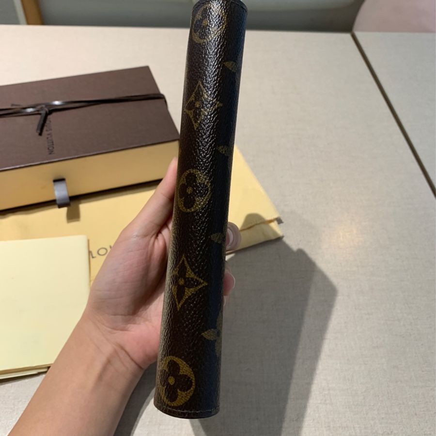 台北101購入正品 Louis Vuitton 路易威登 LV 錢包 長夾 老花小金豆 長款錢包經典款發財包 扣式長夾-6