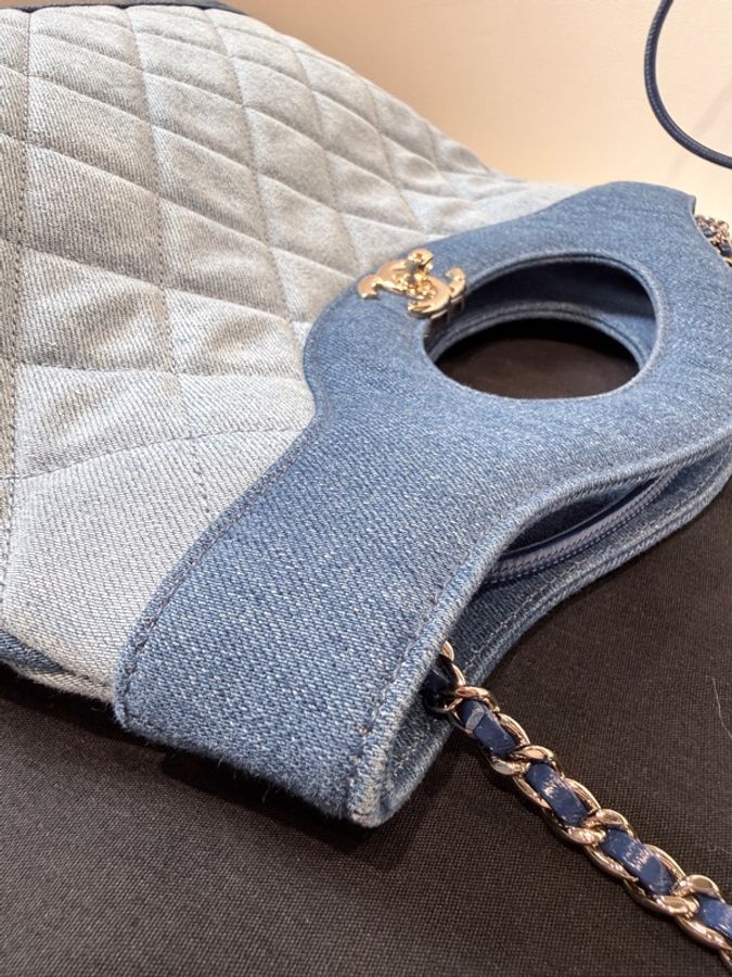 CHANEL✨2026年AS4133經典牛仔丹寧迷你31包-6