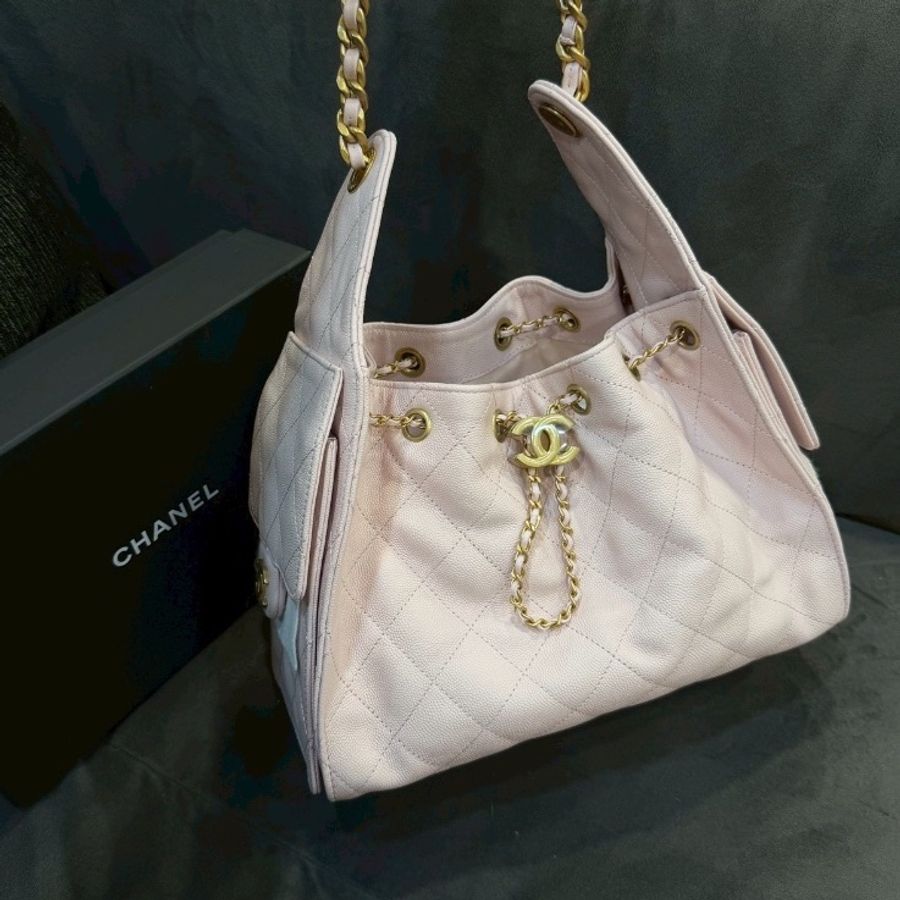 全新全配🌷#香奈兒 #櫻花粉 #小號25bag #2026購證-2