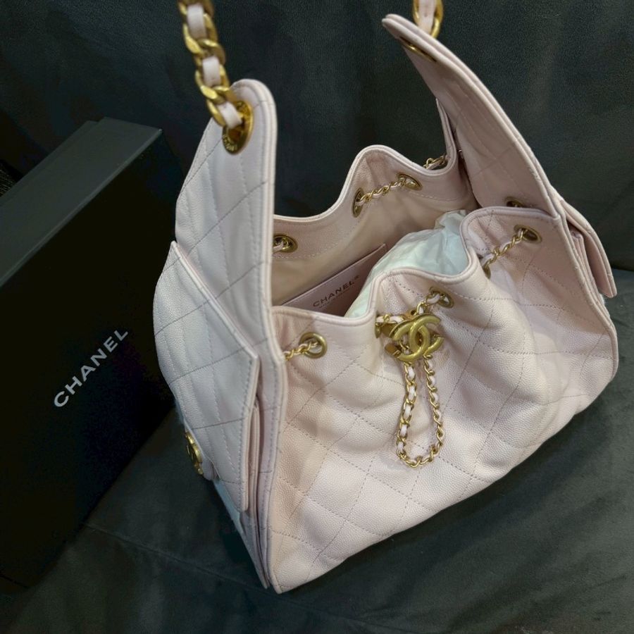 全新全配🌷#香奈兒 #櫻花粉 #小號25bag #2026購證-3