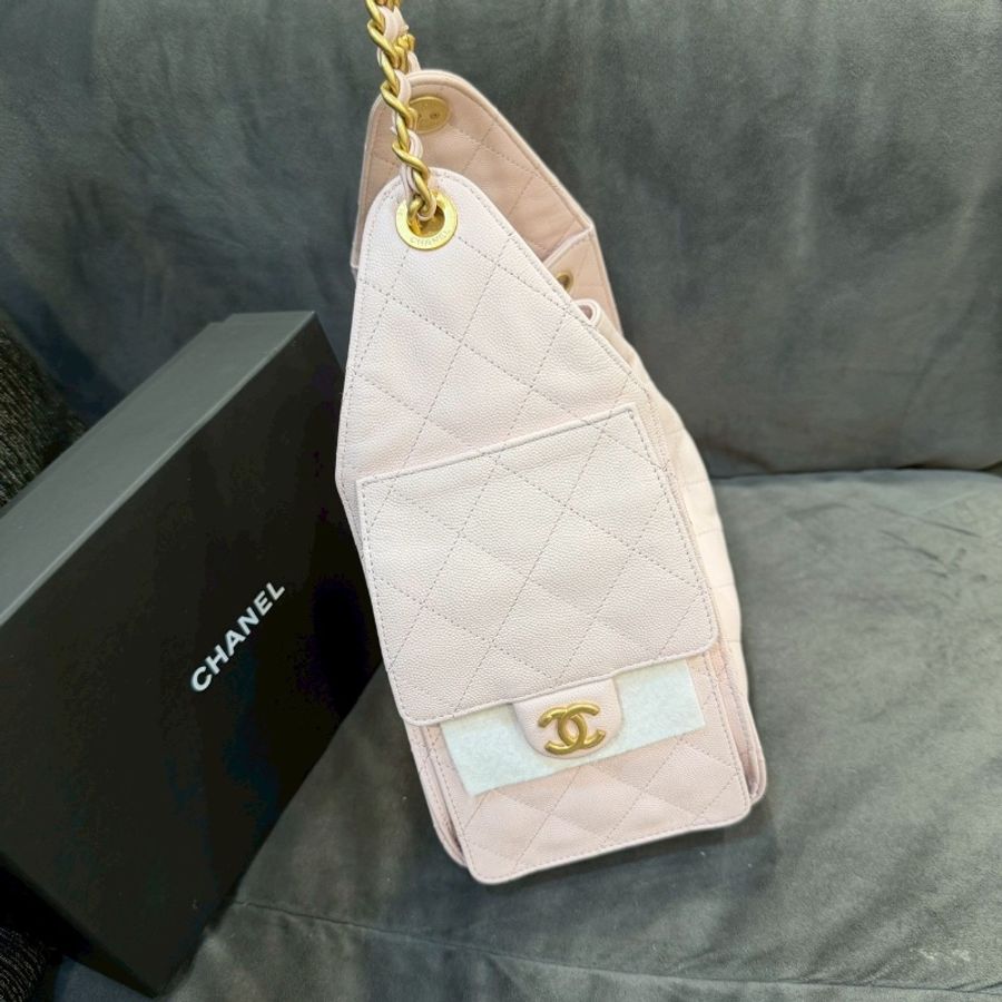 全新全配🌷#香奈兒 #櫻花粉 #小號25bag #2026購證-4