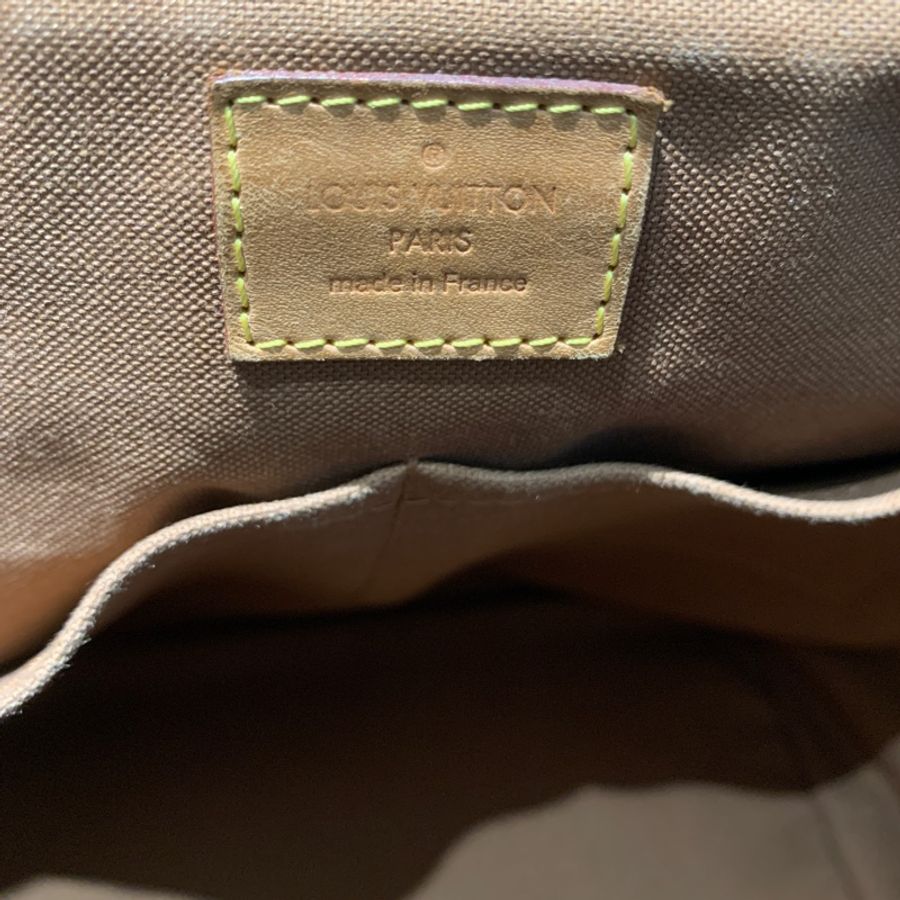 台北101購入 正品 Louis Vuitton 路易威登  LV PALERMO PM 兩用托特包 PVC帆布 老花 棕色 金釦 斜背包 肩背包 手提包 手拿包 通勤包-8