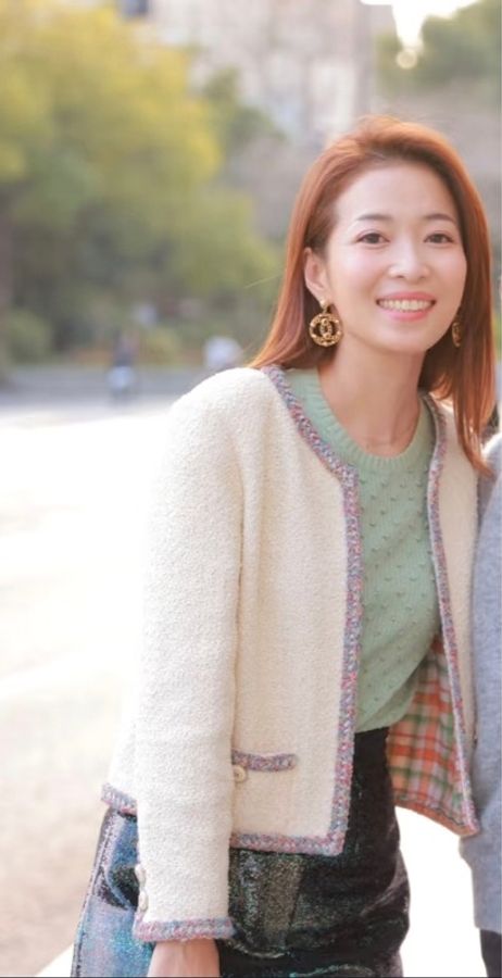 Chanel米白彩邊Tweed外套-2