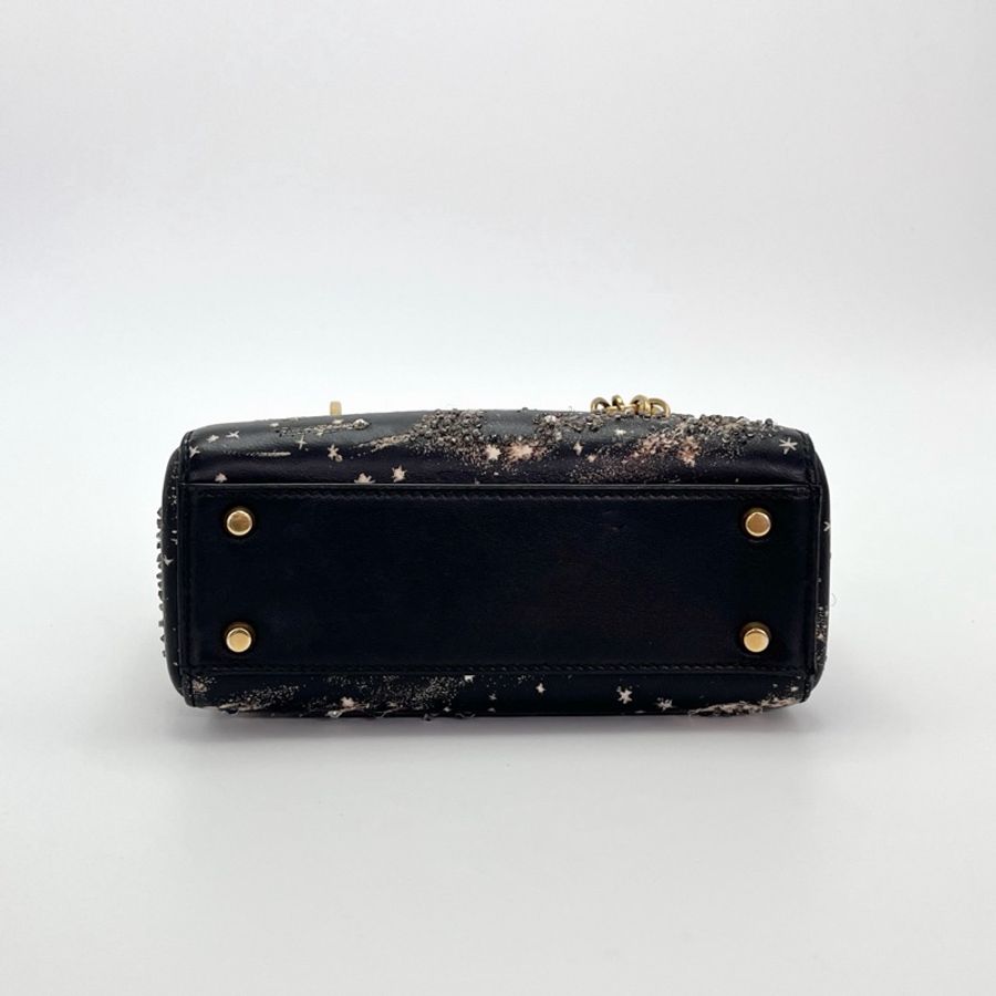 【威選精品】✨ DIOR 限量款星空水鑽美人魚刺繡 Lady Dior 手提肩背-9
