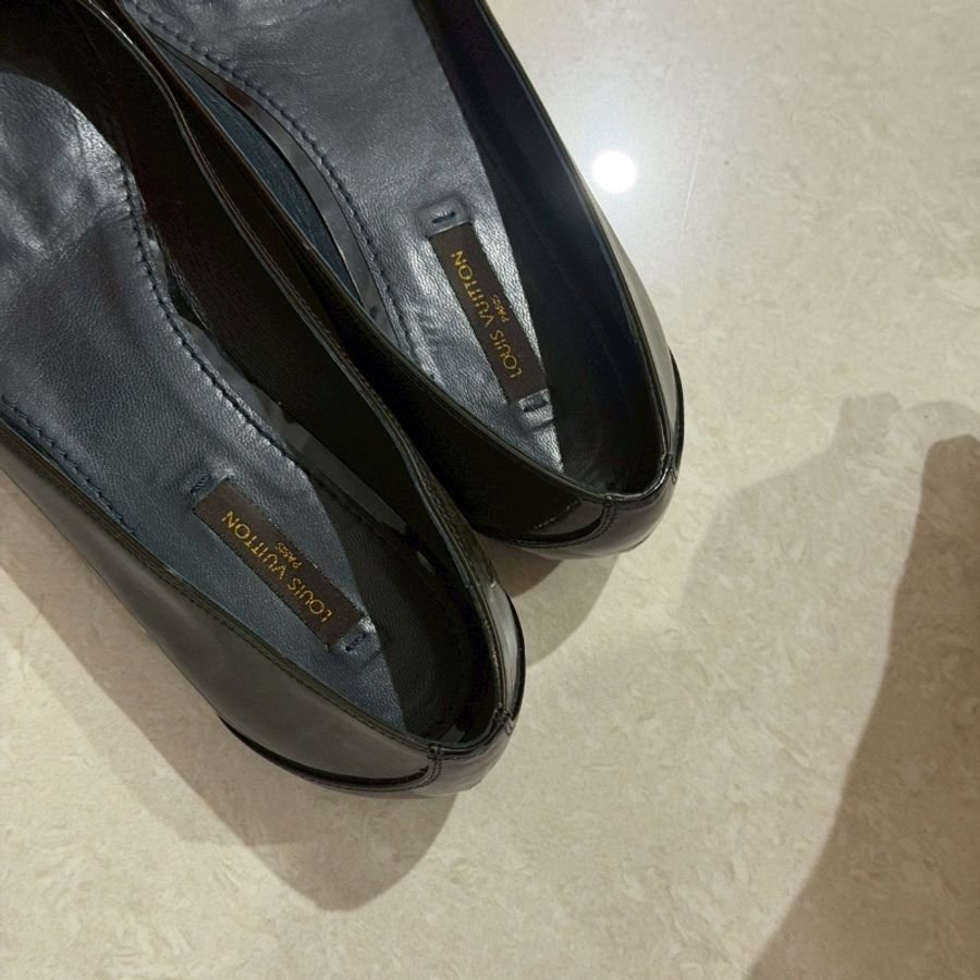 近新閒置🖤#Lv #灰色平底鞋 #38碼 #購證-5