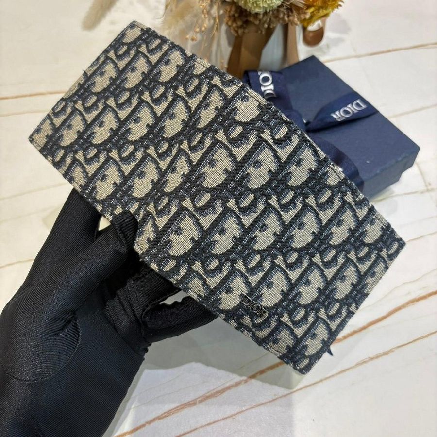 *SHIHNA名牌精品* Dior Oblique 緹花對折短夾-2
