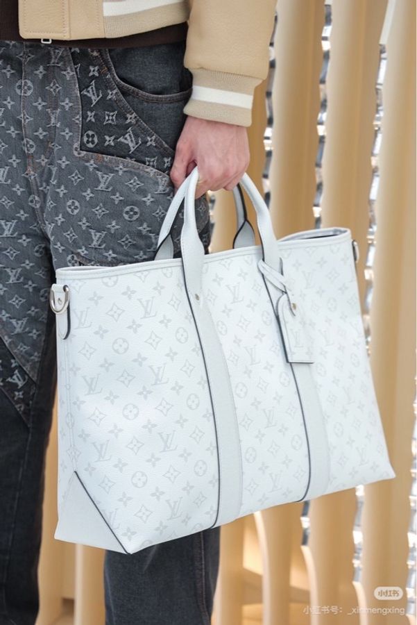 【威選精品】🤍 Louis Vuitton 白色 Monogram 托特包｜芯片款 🤍-5