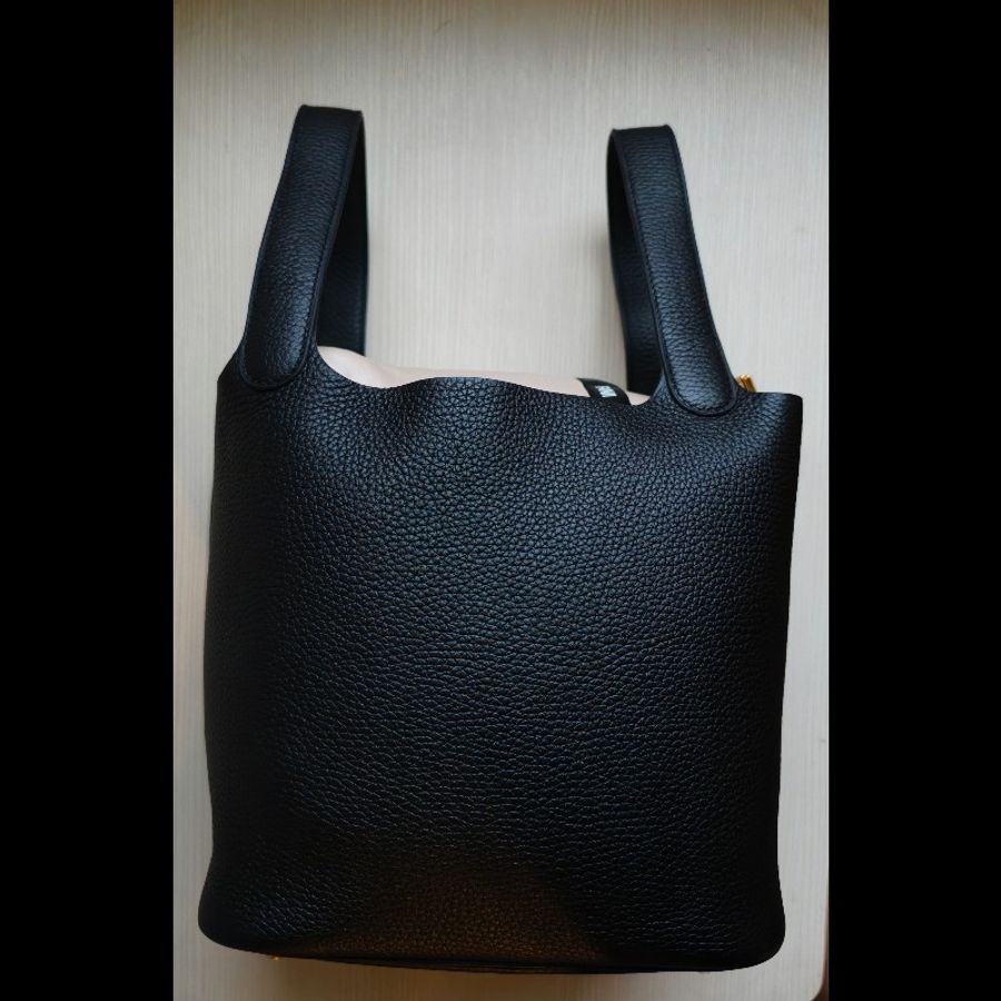 HERMES 愛瑪仕 Picotin Lock 22 黑金 B刻-2