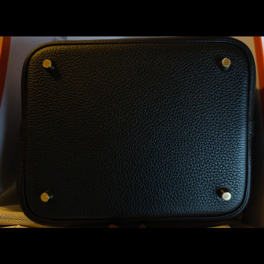HERMES 愛瑪仕 Picotin Lock 22 黑金 B刻-4